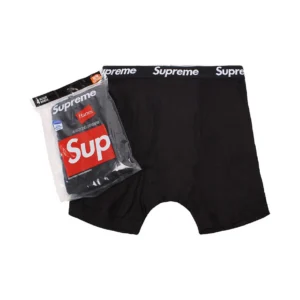 Supreme Hanes Boxer Briefs Black