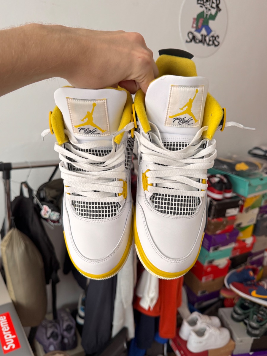 Nike Air Jordan 4 White Yellow