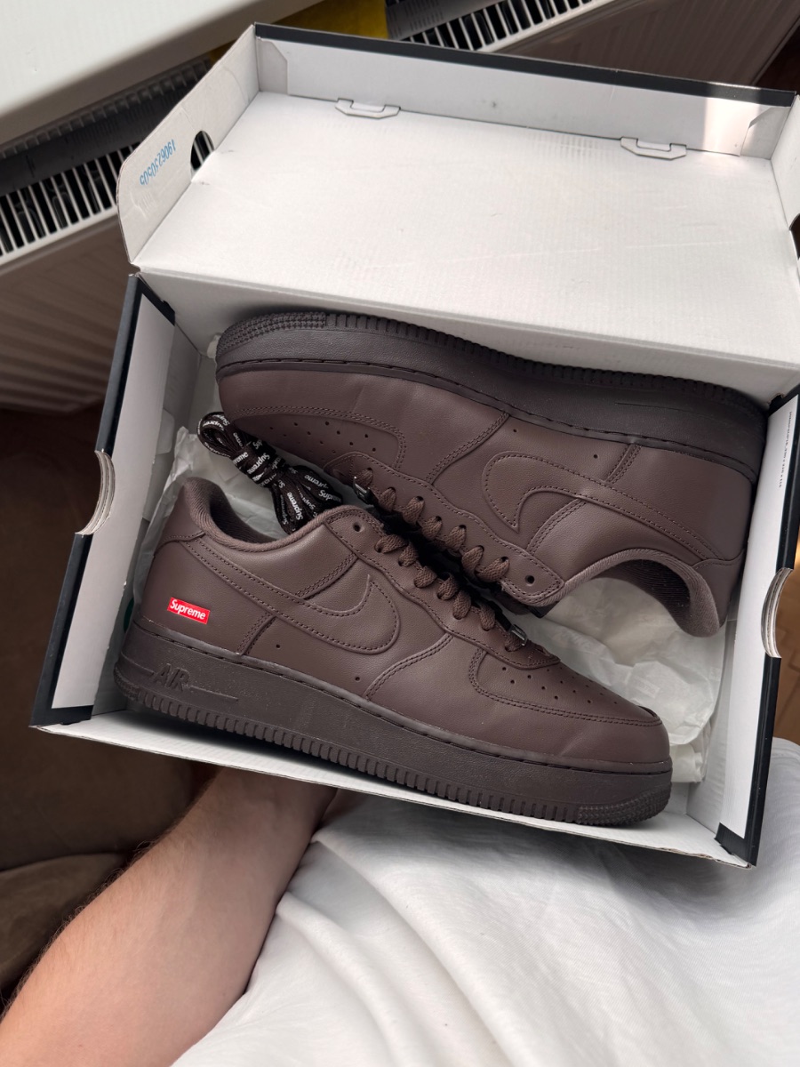 Nike Air Force 1 Brown x Supreme