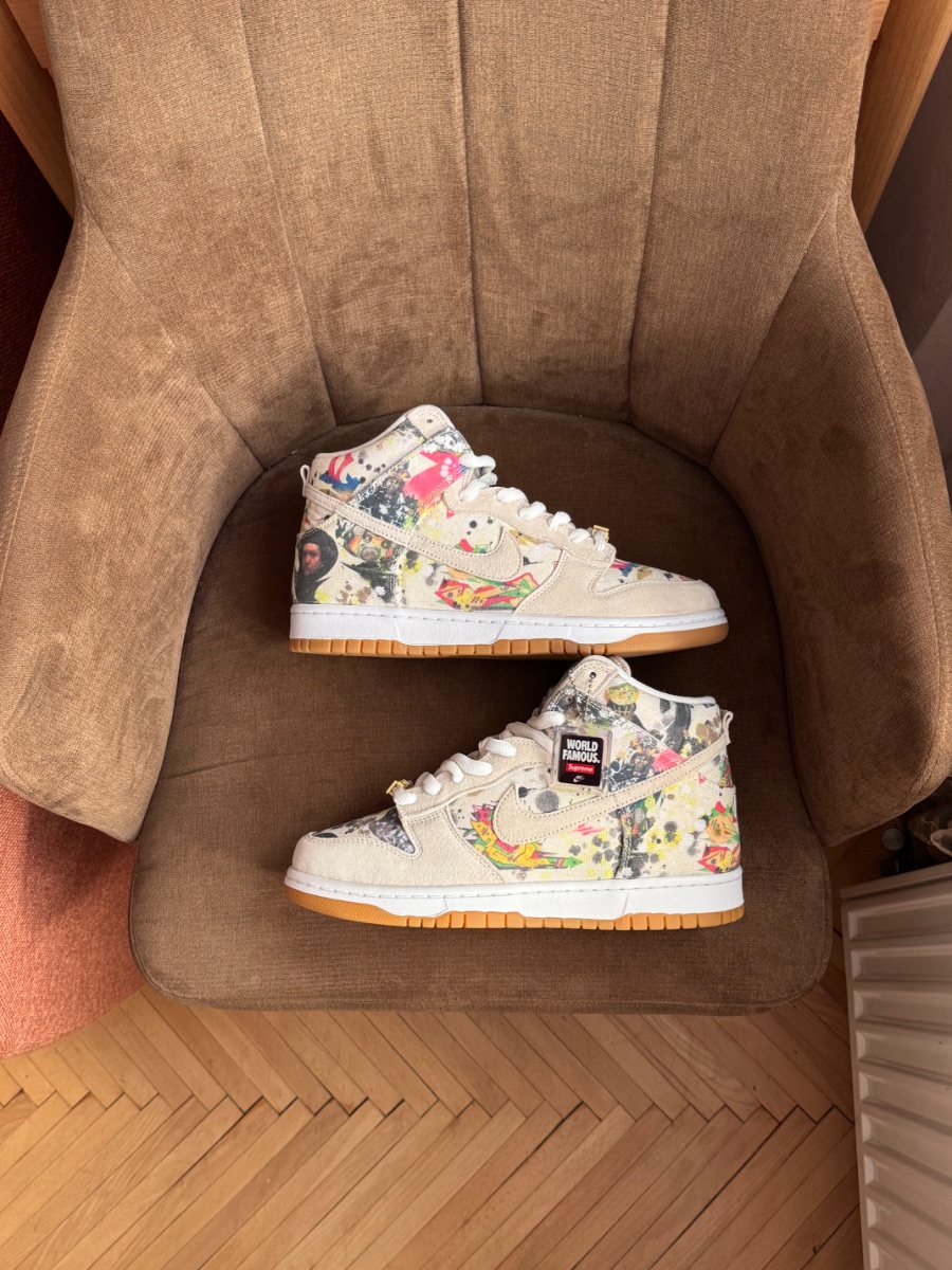 Nike Dunk Sb High Rammellzee x Supreme