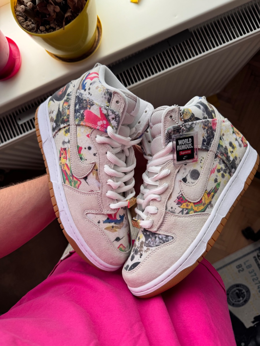 Nike Dunk Sb High Rammellzee x Supreme