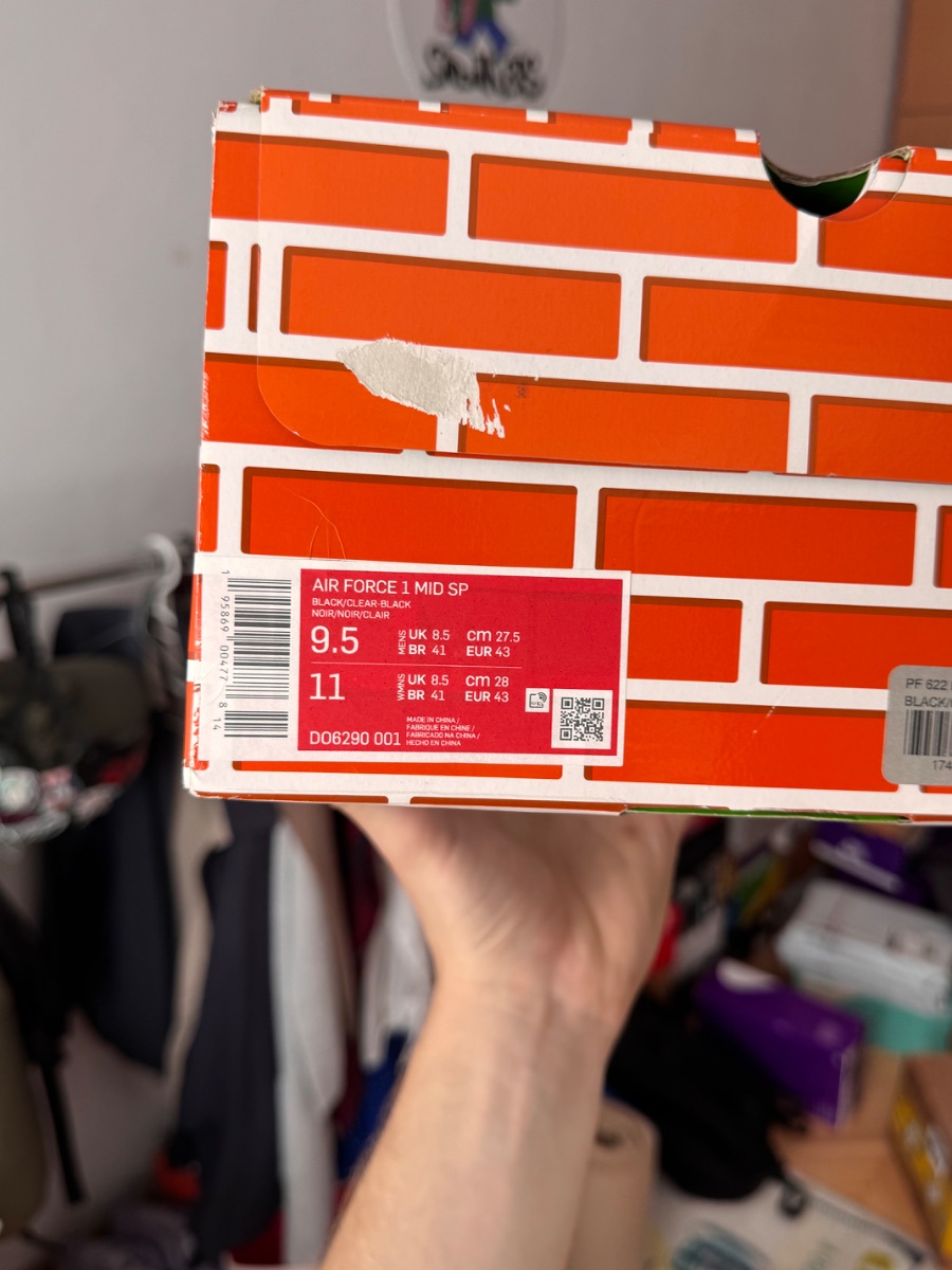 Nike Air Force 1 Mid Black x Off White
