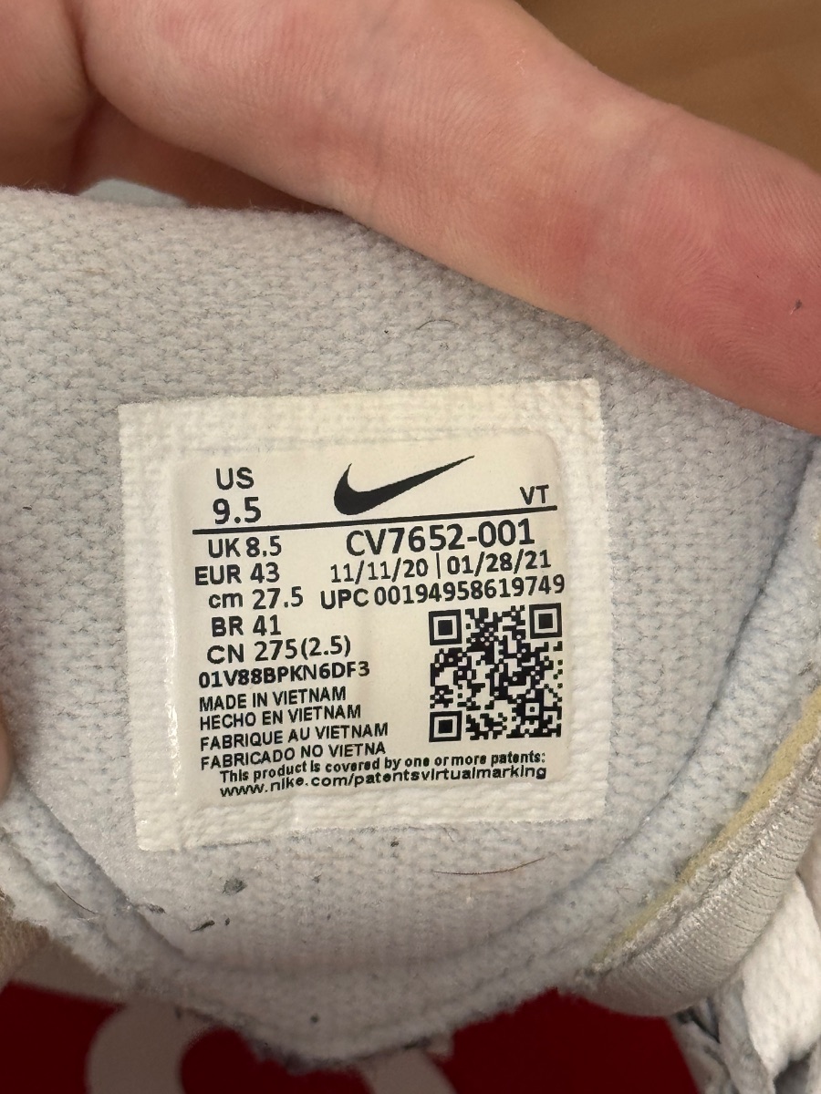 Nike Air Max 96 Silver x Supreme