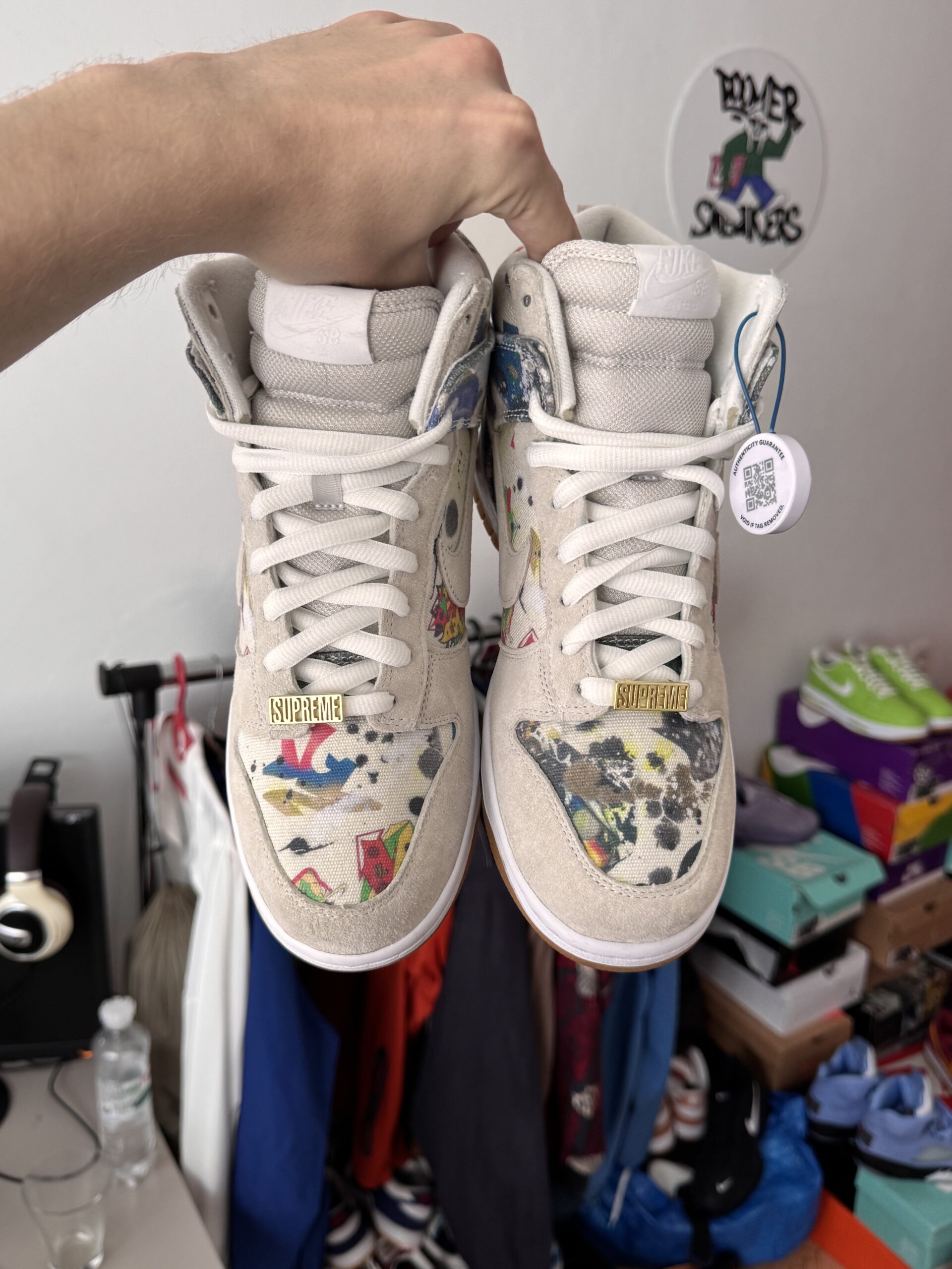Nike Dunk Sb High Rammellzee x Supreme