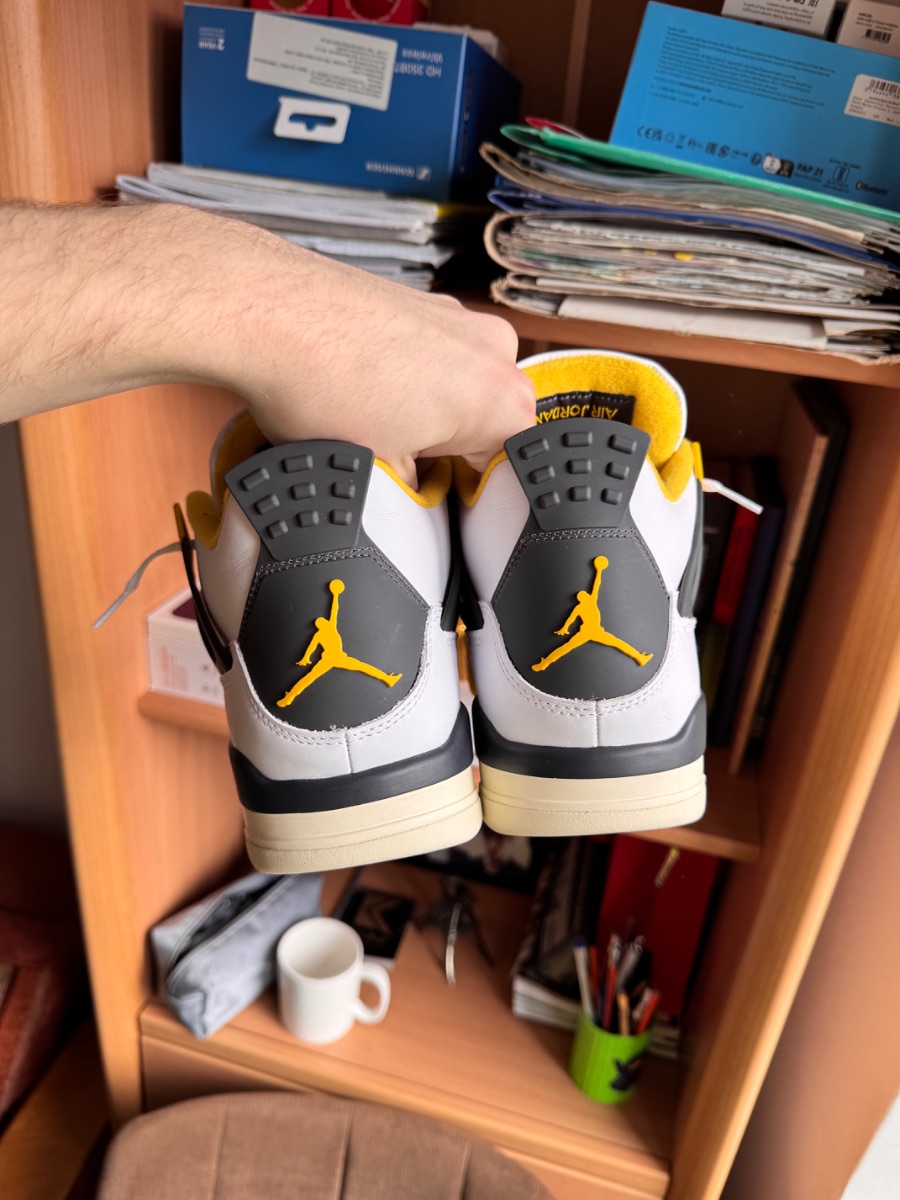 Nike Air Jordan 4 White Yellow