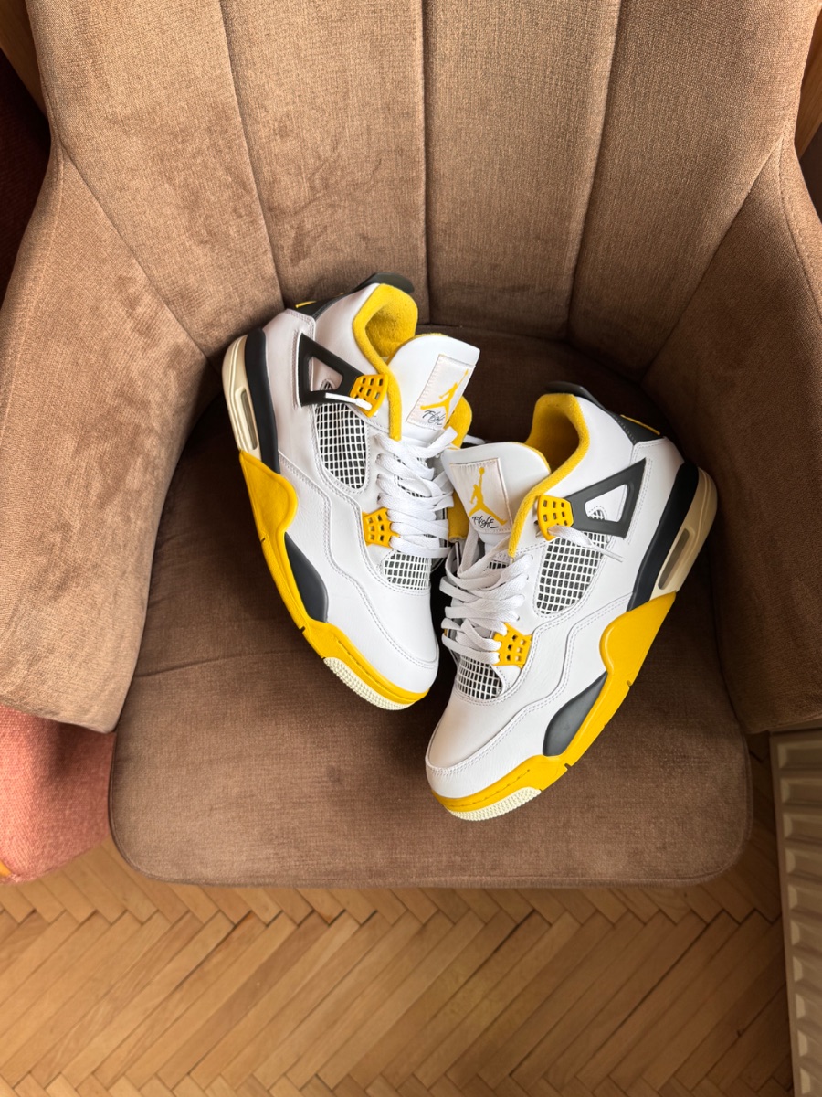 Nike Air Jordan 4 White Yellow
